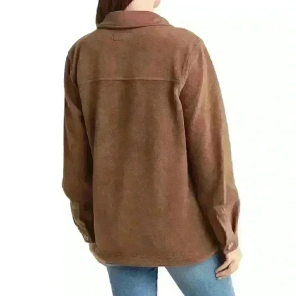NEW! Blank NYC Women's L Fleece Button Up Shacket - Picture 2 of 2